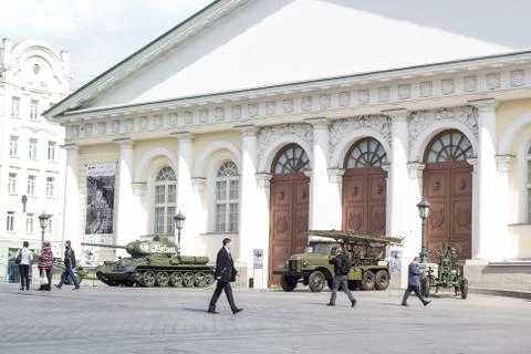 Russian army parade Stock Photos