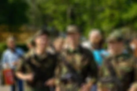 Russian army theme blur background Stock Photos
