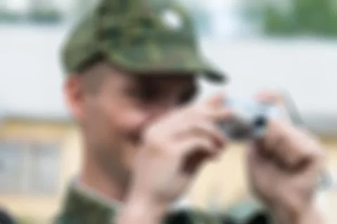 Russian army theme blur background Stock Photos