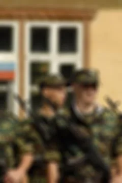 Russian army theme blur background Stock Photos