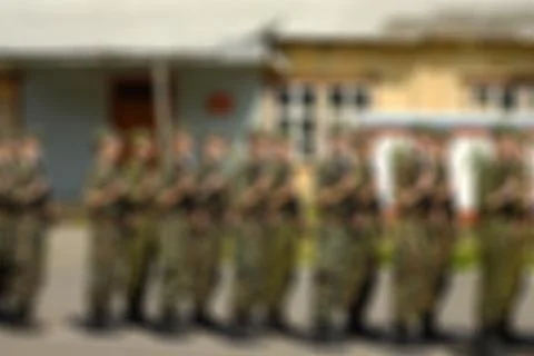 Russian army theme blur background Stock Photos