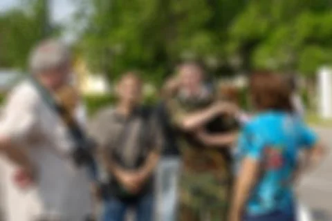 Russian army theme blur background Stock Photos