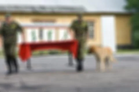 Russian army theme blur background Stock Photos