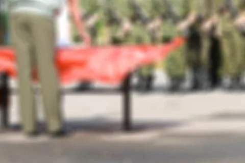 Russian army theme blur background Stock Photos