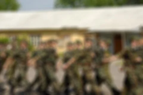Russian army theme blur background Stock Photos