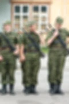 Russian army theme blur background Stock Photos