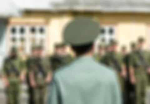 Russian army theme blur background Stock Photos