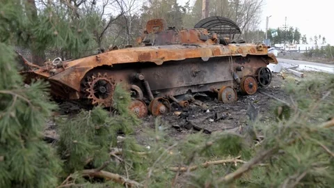 The Russian Army's Exploded Tank in Ukraine Vidéo 200126785