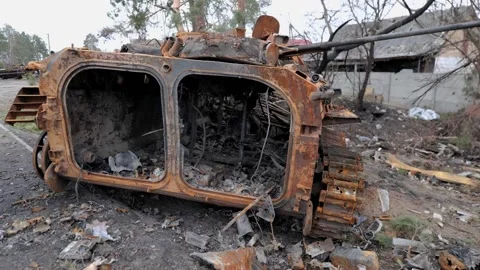 The Russian Army's Exploded Tank in Ukraine Vidéo 200126840