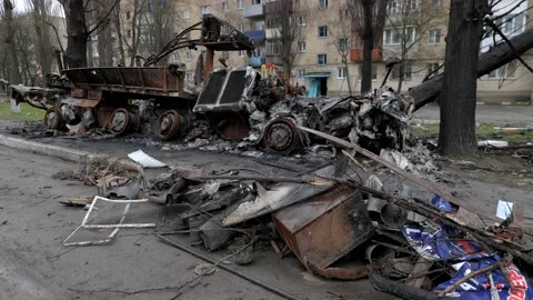 The Russian Army's Exploded Tank in Ukraine Vidéo 200132505