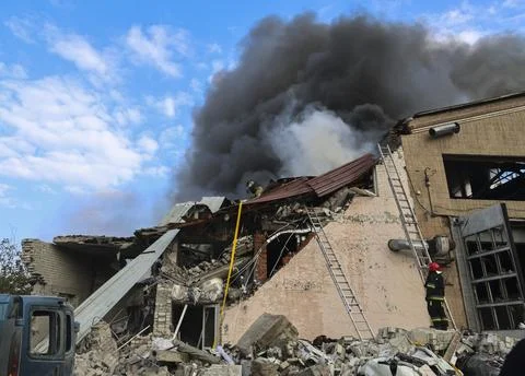 Russian attack in Kharkiv kills at least five people, Ukraine - 05 Oct 2026 Stock Photos