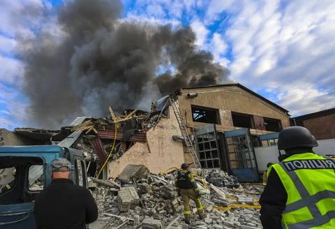 Russian attack in Kharkiv kills at least five people, Ukraine - 05 Oct 2026 Stock Photos