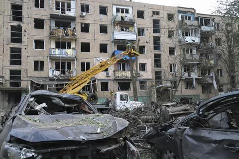 Russian attack in Kharkiv kills at least five people, Ukraine - 05 Oct 2026 Stock Photos