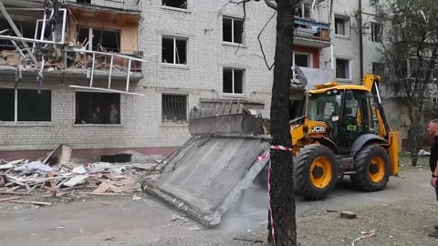 Russian attack on Kyiv leaves at least 12 dead, Kiev, UA - 01 Sep 2026 库存影片 344313080