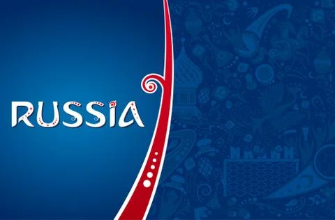 Russian background, vector illustration Stock Illustration