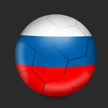 Russian ball creative colored design Stock Illustration