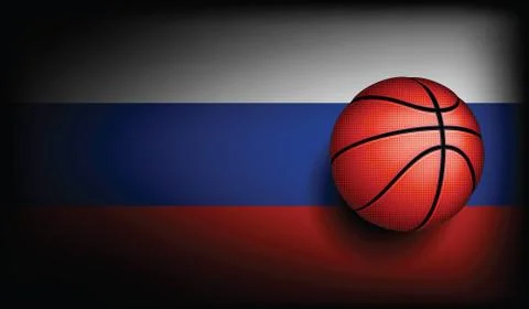 Russian basket ball, vector Illustrazione stock