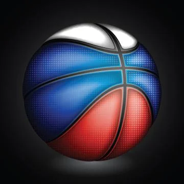 Russian basket ball, vector Stock Illustration