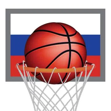 Russian basket ball, vector Stock Illustration