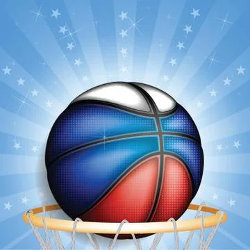 Russian basket ball, vector Stock Illustration