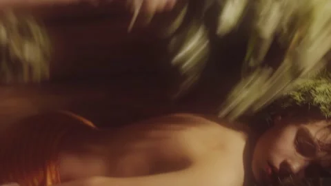 Russian Bath Attendant Is Making Spa Massage With Oak Brooms To Boy At A Saun Video stock 146599155