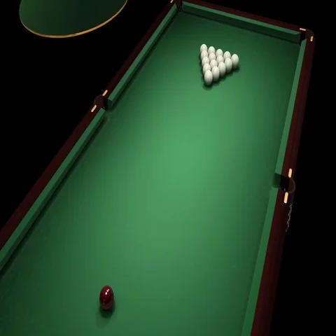 Russian billiards. First hit. Stock-Footage 69422773