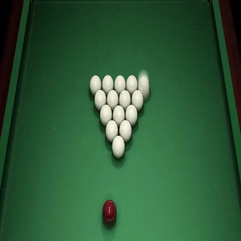 Russian billiards. First hit. Stock-Footage 69497334