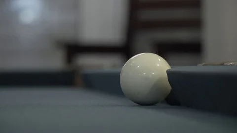 Russian Billiards-hit the ball into the camera Stock Footage 73677058
