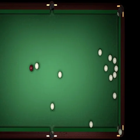 Russian billiards hit rapid Top. Stock-Footage 69423095