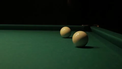 Russian billiards. pool. a man makes a hit in the corner of table Stock Footage 218602064