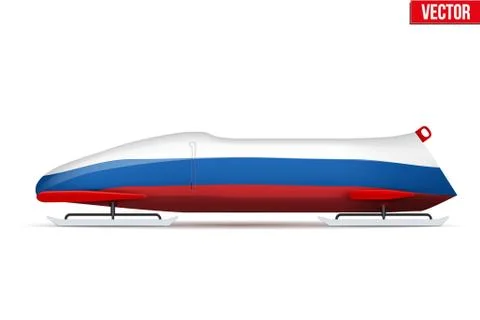 Russian Bob for Bobsleigh Stock Illustration