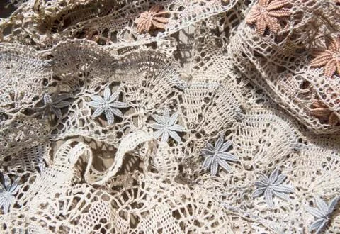 Russian bobbin lace. Stock Photos
