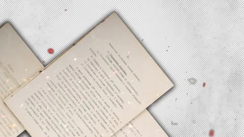 Russian book list transition Stock Footage 168702000