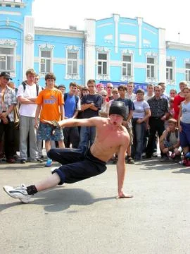 Russian Breakdancer Stock Photos