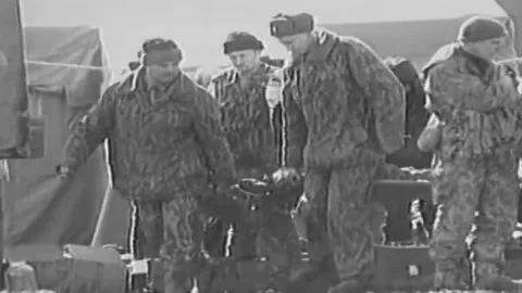 Russian-Chechen war 1994-1996. battles for the city of Grozny. Archival. (10 Stock Footage 235066968