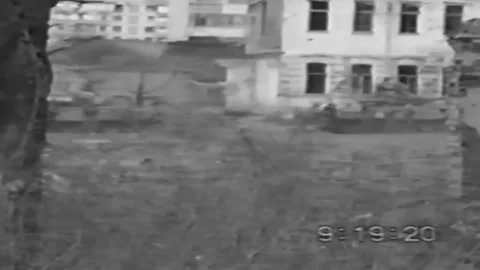 Russian-Chechen war 1994-1996. battles for the city of Grozny. Archival. (52 Stock Footage 235067593