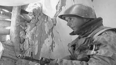 Russian-Chechen war 1994-1996. battles for the city of Grozny. Archival. (86 Video stock 235068573