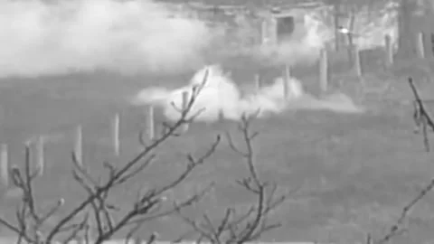 Russian-Chechen war 1994-1996. battles for the city of Grozny. Archival. (89 Stock Footage 235068637