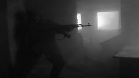 Russian-Chechen war 1994-1996. battles for the city of Grozny. Archival. (97 Video stock 235068807