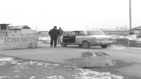 Russian-Chechen war 1994-1996. Chechen checkpoint. Archive. (4) Video stock 235068833