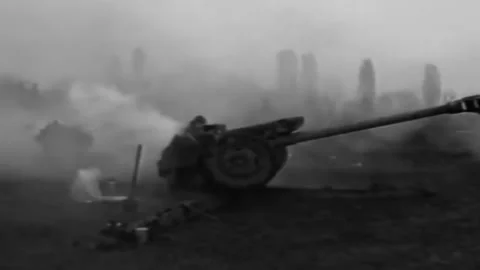 Russian-Chechen war 1994-1996. Chechen fighters. Archival. (32) Stock Footage 235068991