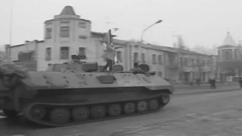 Russian-Chechen war 1994-1996. Chechen fighters. Archival. (41) Video stock 235069222