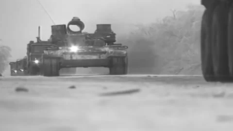 Russian-Chechen war 1994-1996. Entering Russian troops. Archive. (10) Video stock 235069557