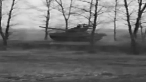 Russian-Chechen war 1994-1996. Entering Russian troops. Archive. (6) Stock Footage 235069629