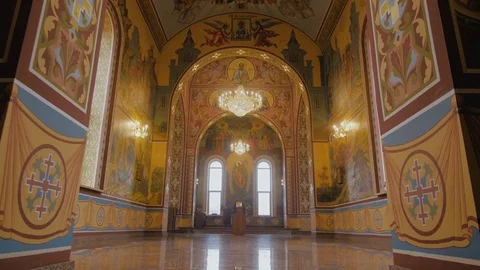Russian Christian Church Stock Footage
