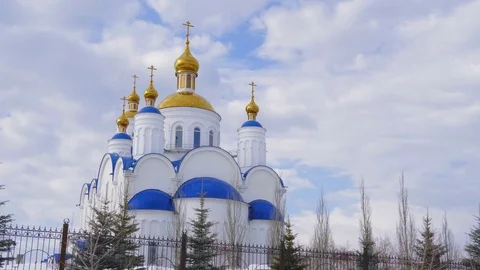 Russian church Stock Footage 125491222