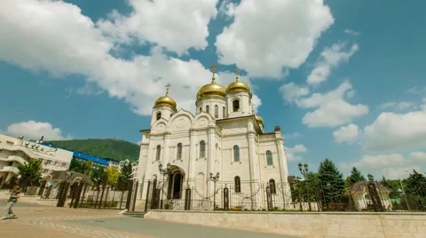 Russian church hyperlapse Stock Footage 59915815