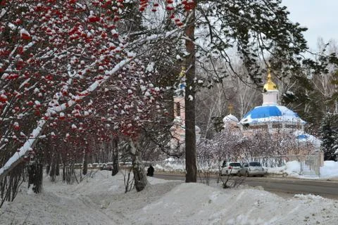 Russian Church Landscape Stock Photos