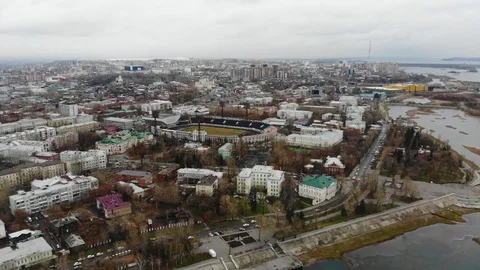 Russian city Irkutsk Stock Footage 98123778