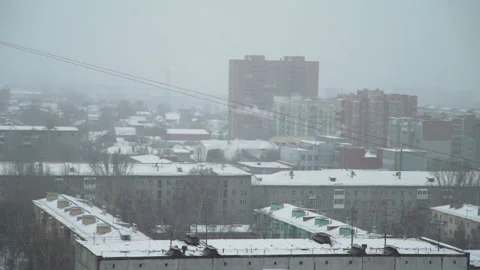 Russian City in the Winter Vídeos de archivo 98070039